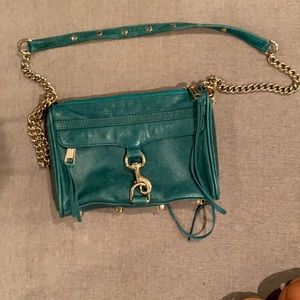 Rebecca Minkoff green leather purse